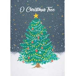 O Christmas Recycled Cotton Tea Towel