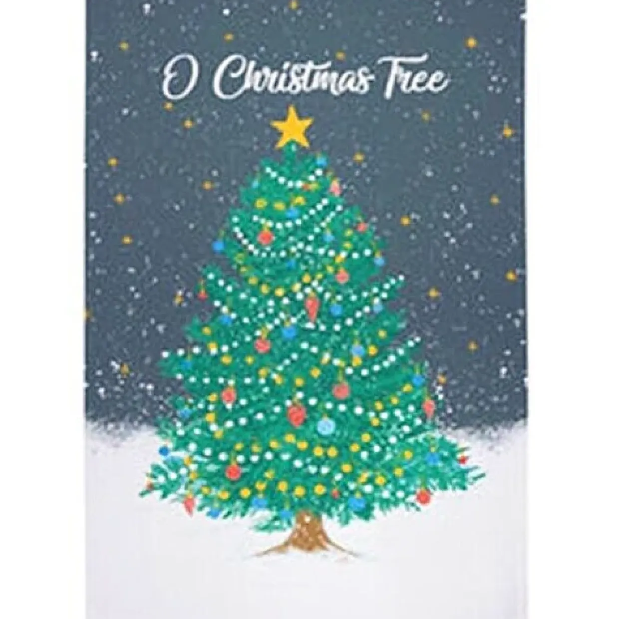 O Christmas Recycled Cotton Tea Towel
