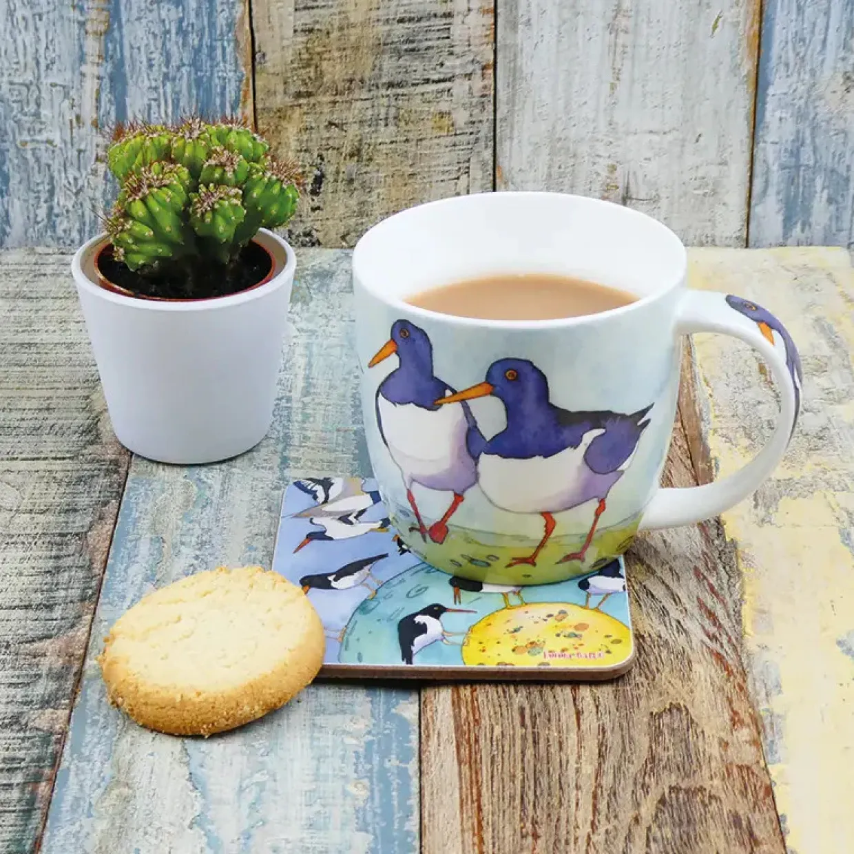 Oystercatchers Bone China Mug (Boxed)
