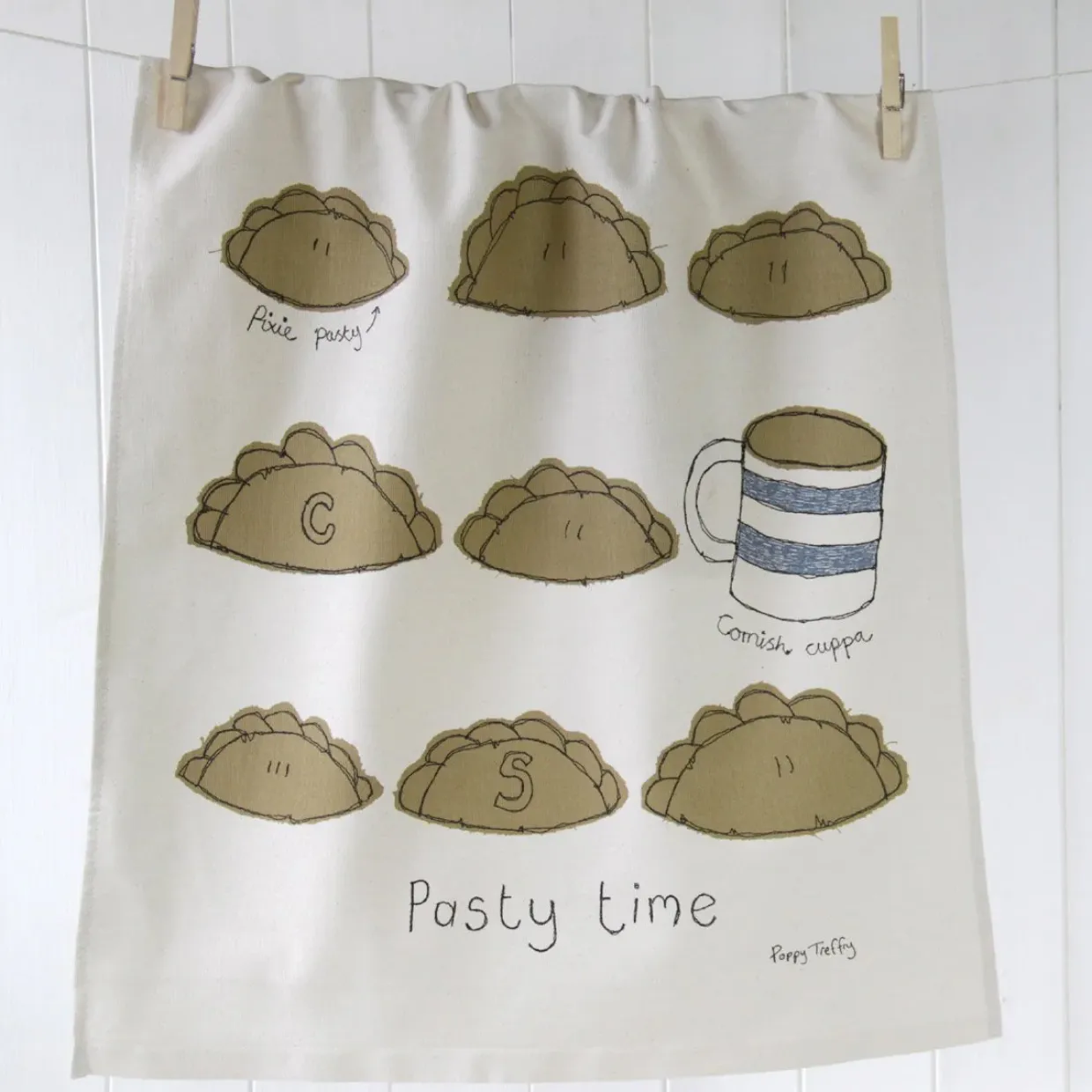 Pasty Time Tea Towel