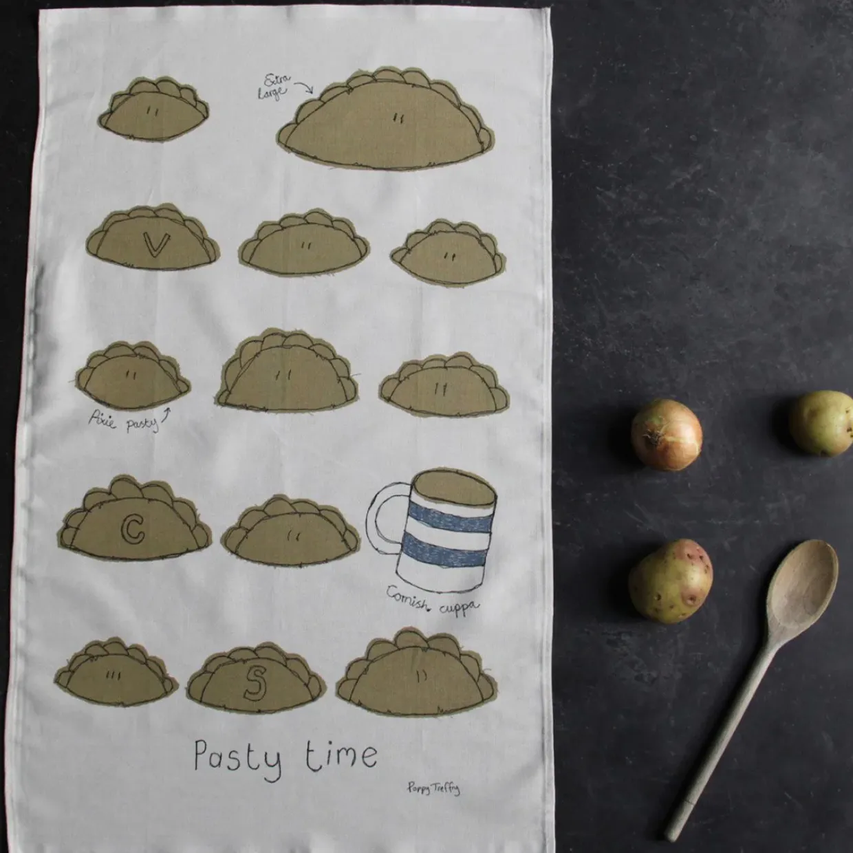 Pasty Time Tea Towel