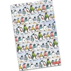 Penguins In Pullovers Tea Towel