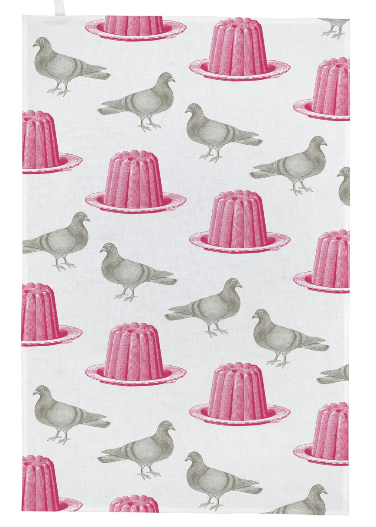 Pigeon And Jelly Tea Towel