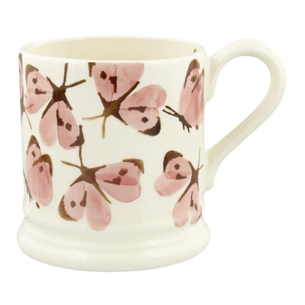 Pink Cabbage White Butterfly 1/2 Pint Mug