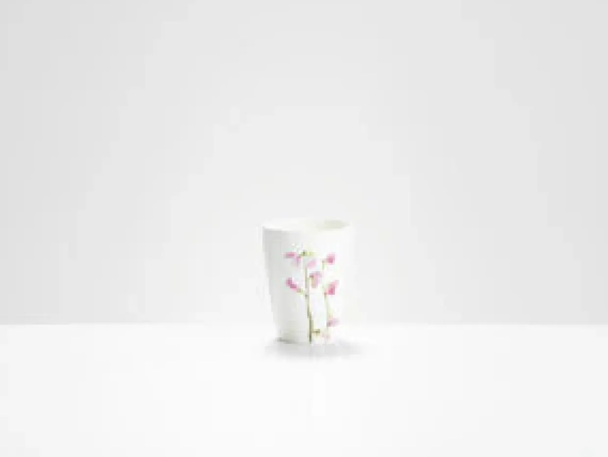 Pink Sweet Pea Beaker