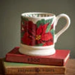 Poinsettia 1/2 Pint Mug