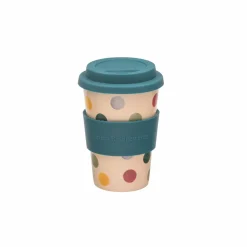 Polka Dot Rice Husk Travel Cup