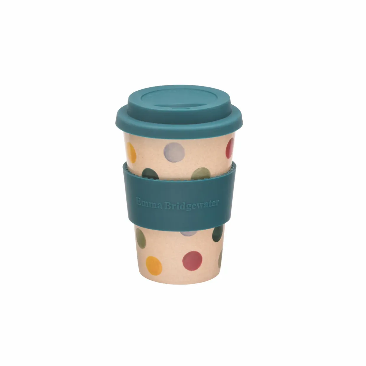 Polka Dot Rice Husk Travel Cup