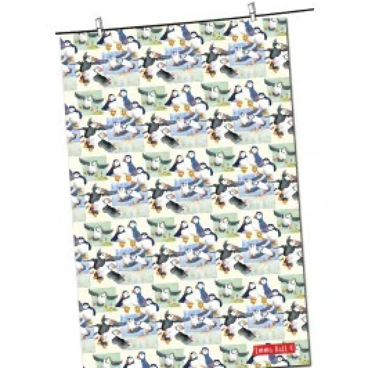 Puffin Repeating Tea Towel