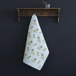 Pug Tea Towel