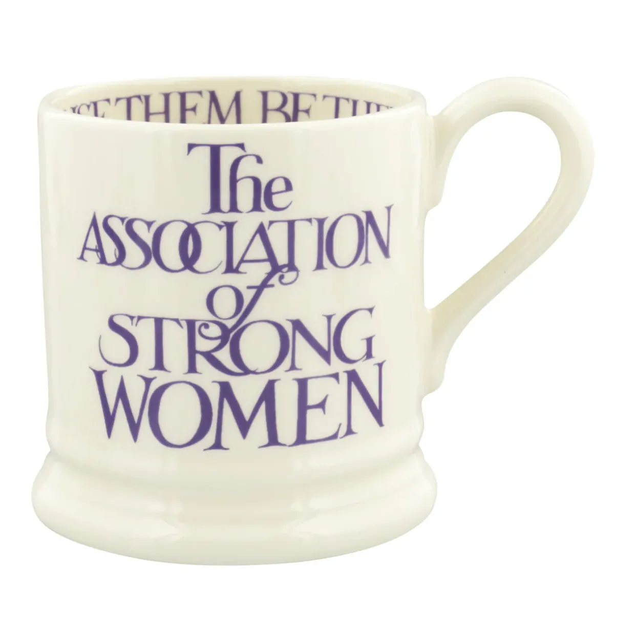 Purple Toast Strong Women 1/2 Pint Mug