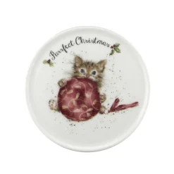 Purrfect Christmas Fine Bone China Mug & Coaster Set