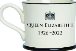 Queen Elizabeth Ii Commemoration Mug By Moorland Pottery