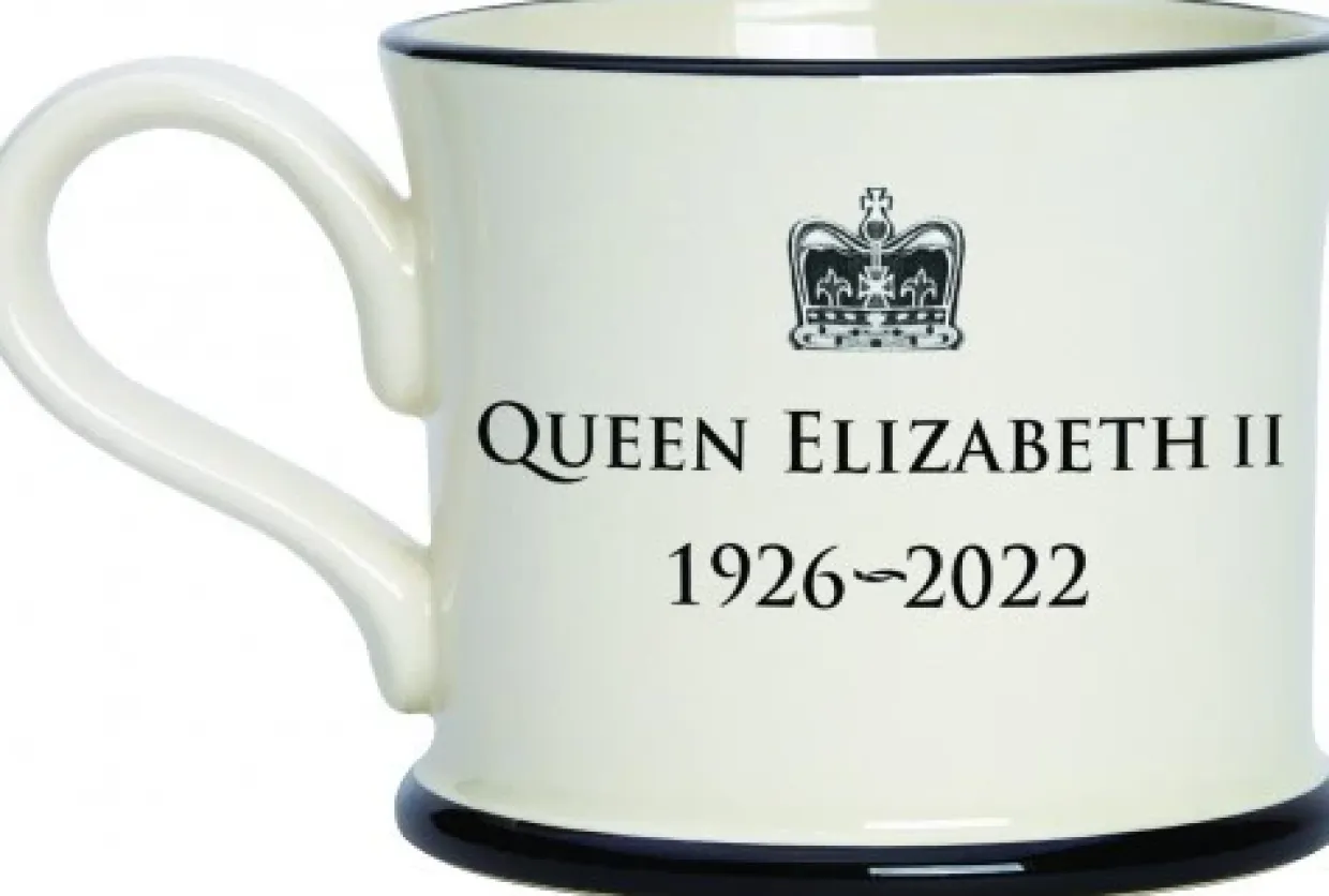 Queen Elizabeth Ii Commemoration Mug By Moorland Pottery
