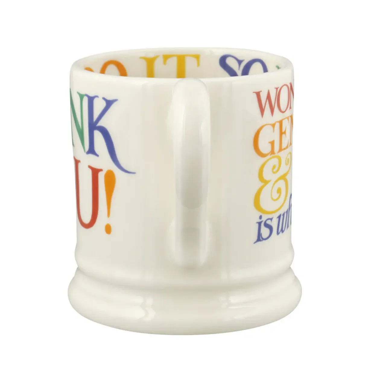 Rainbow Toast Thank You 1/2 Pint Mug