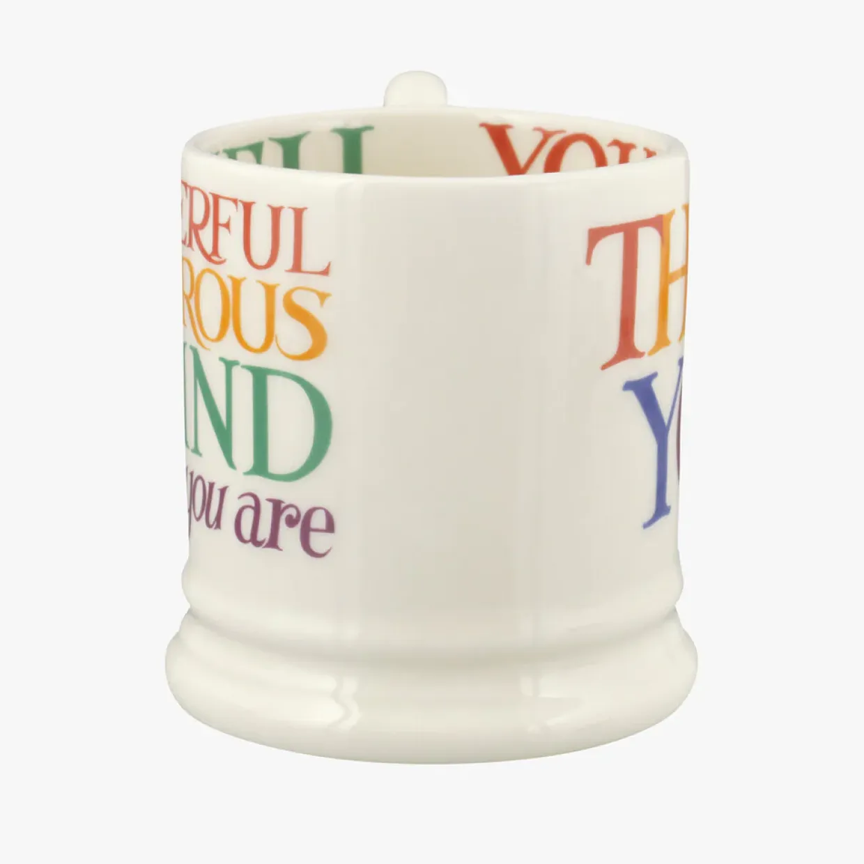 Rainbow Toast Thank You 1/2 Pint Mug