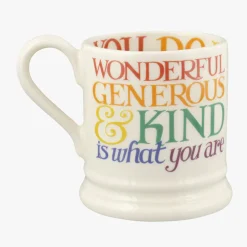 Rainbow Toast Thank You 1/2 Pint Mug