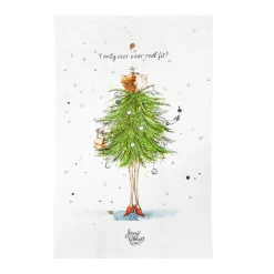 Real Fir Cotton Tea Towel