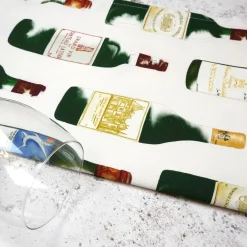 Red Bordeaux Tea Towel By Corinne Alexander
