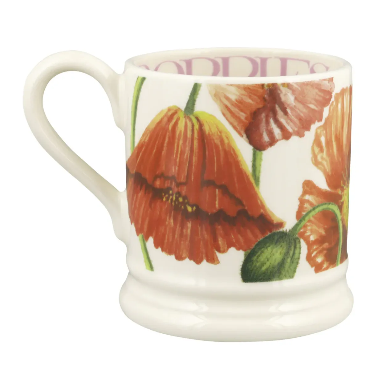 Red Poppy 1/2 Pint Mug