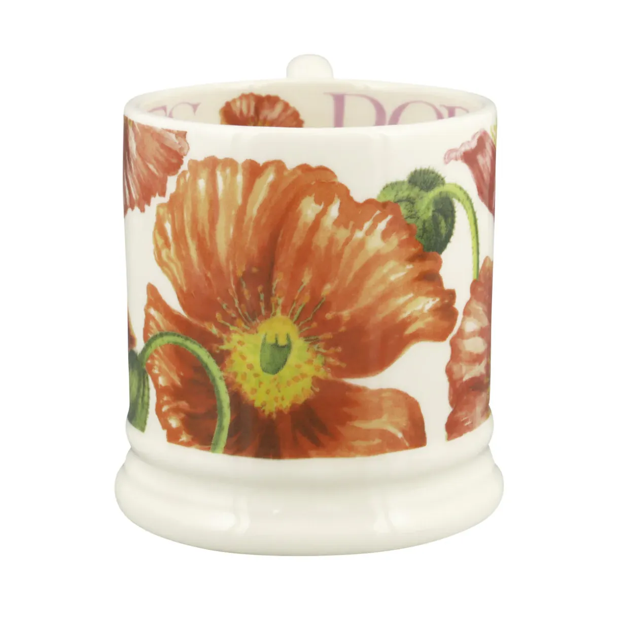 Red Poppy 1/2 Pint Mug