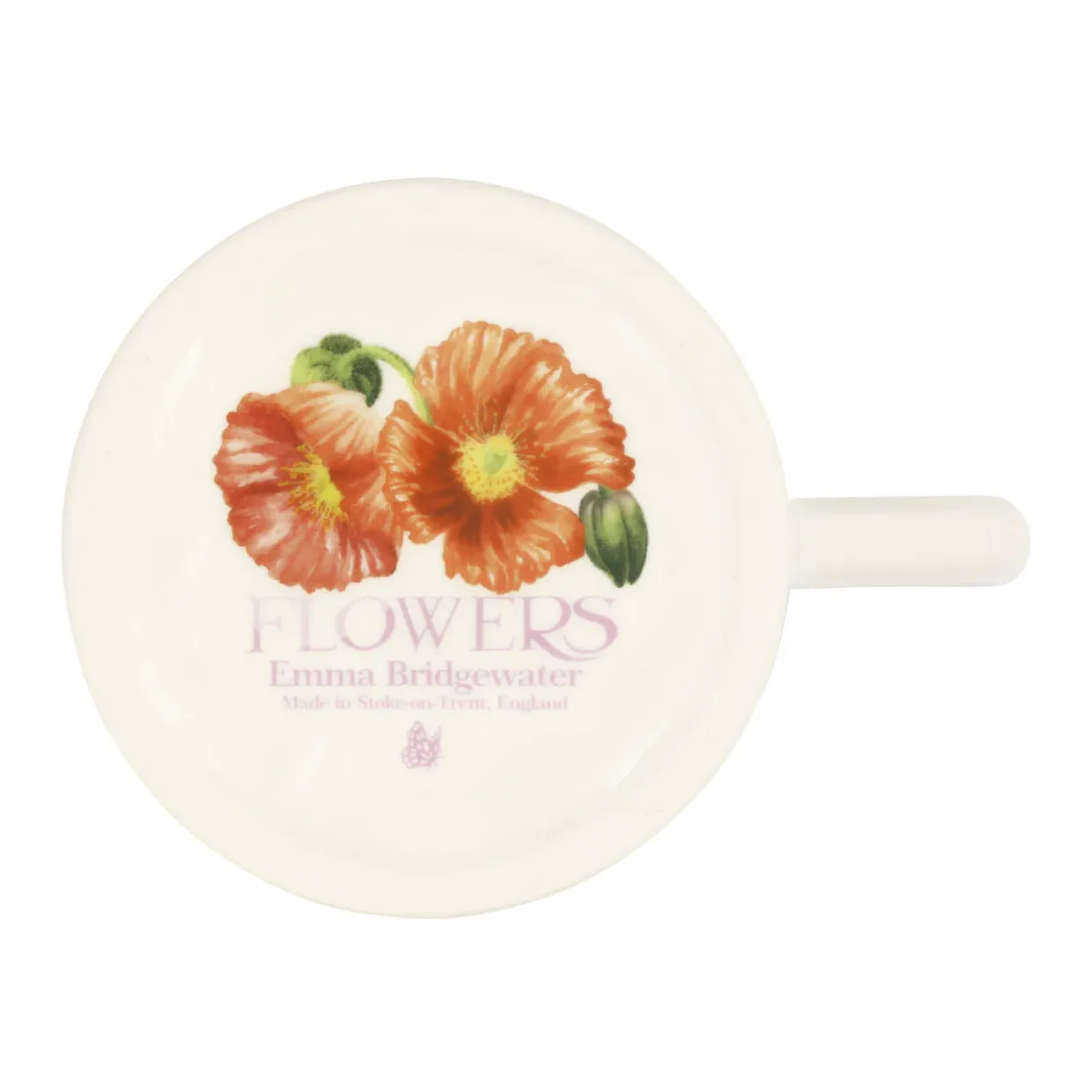 Red Poppy 1/2 Pint Mug