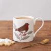 Robin & Holly Bone China Mug