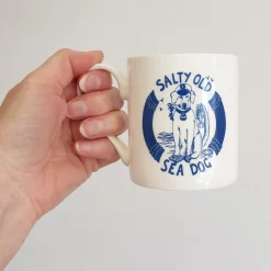 Salty Sea Dog Bone China Mug - New