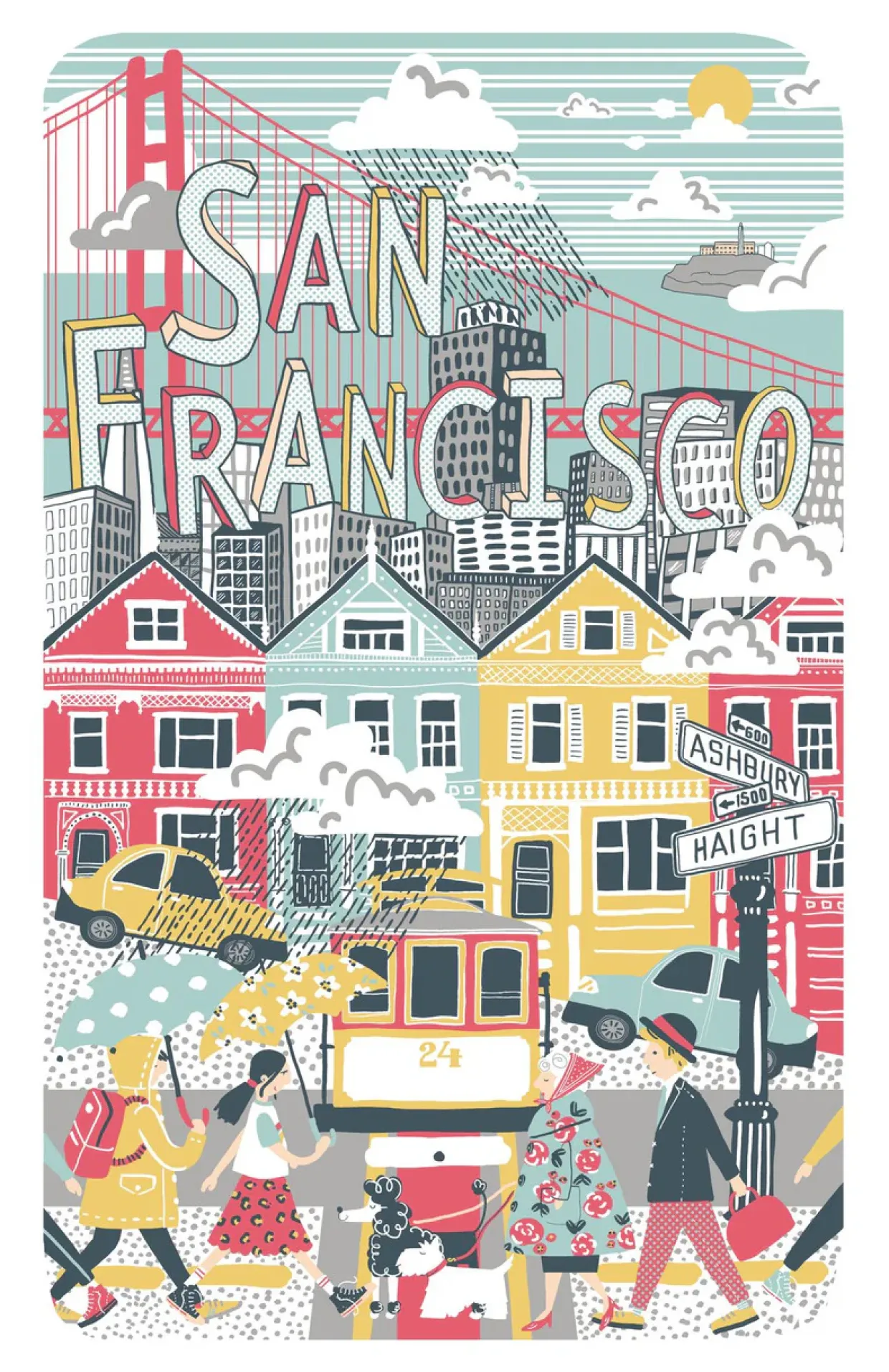 San Francisco Cotton Tea Towel