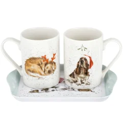 Santa Paws' Mug & Tray Set