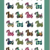Scottie Patterns Tea Towel