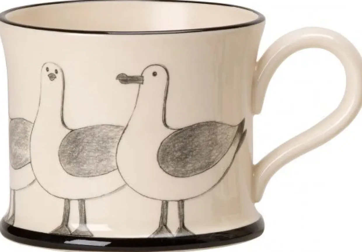 Sea Gulls (Devon) Mug By Moorland Pottery