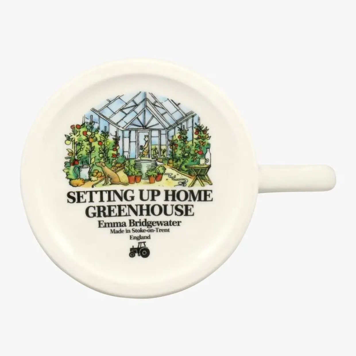 Setting Up Home Greenhouse 1/2 Pint Mug