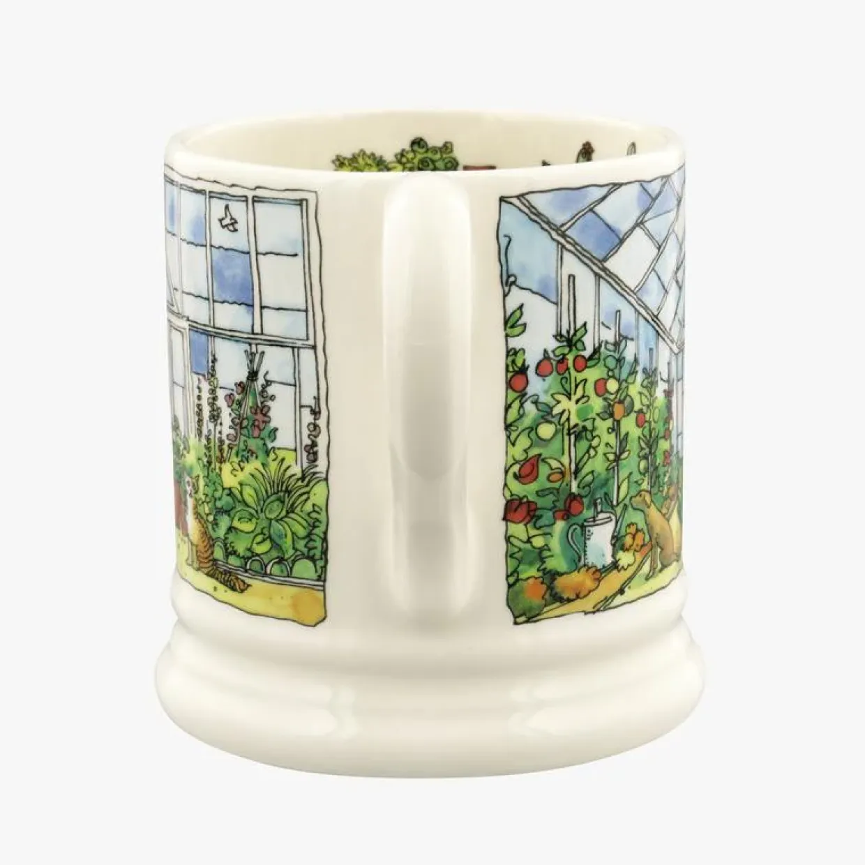 Setting Up Home Greenhouse 1/2 Pint Mug