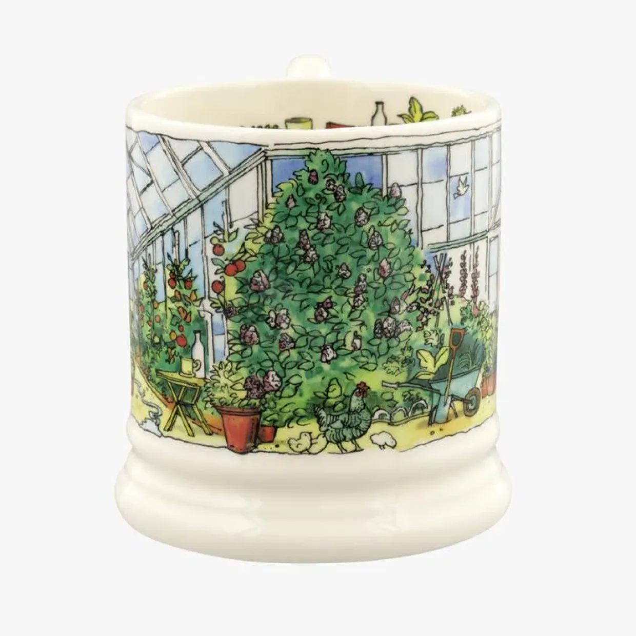 Setting Up Home Greenhouse 1/2 Pint Mug