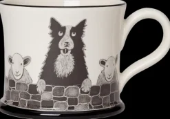 Sheep Dog Mug By Moorland Pottery