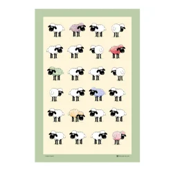 Sheepish Linen/Cotton Tea Towel