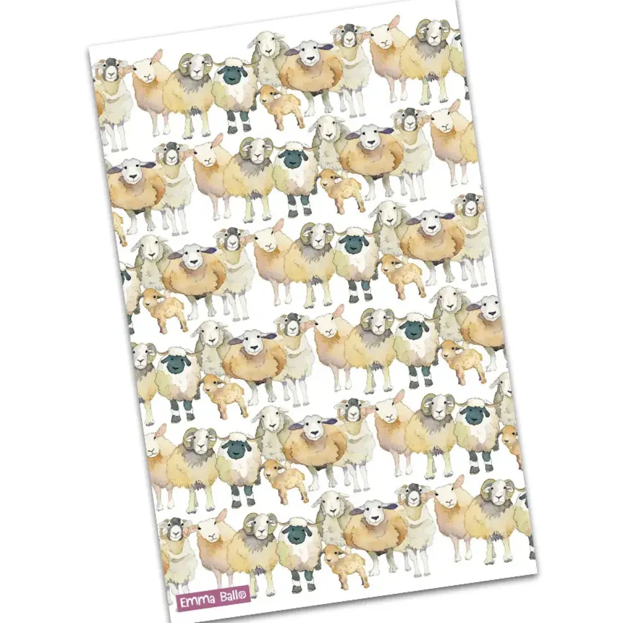 Sheep Repeat Tea Towel