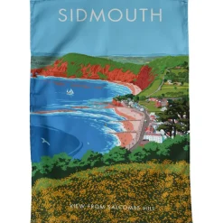 Sidmouth - View From Salcombe Hill Tea Towel