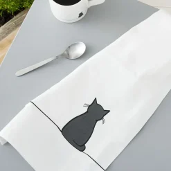 Sitting Cat Tea Towel