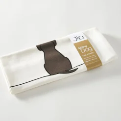 Sitting Dog Tea Towel