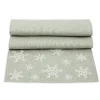 Snowflake Linen 85In Table Runner