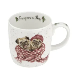 Snug As A Pug' Bone China Mug