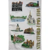 Stratford-Upon-Avon Landmarks Tea Towel