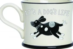 Take The Leash - It's A Dog's Life Mug By Moorland Pottery