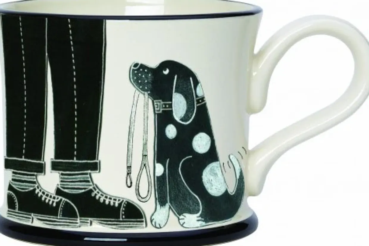 Take The Leash - It's A Dog's Life Mug By Moorland Pottery