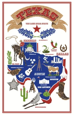 Texas Cotton Tea Towel