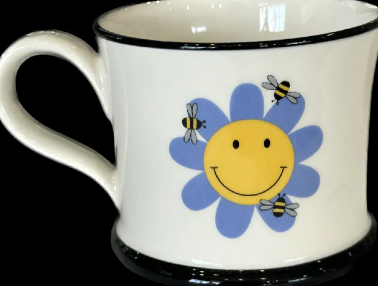 The Bee's Knees Is My Happy Place Mug By Moorland Pottery