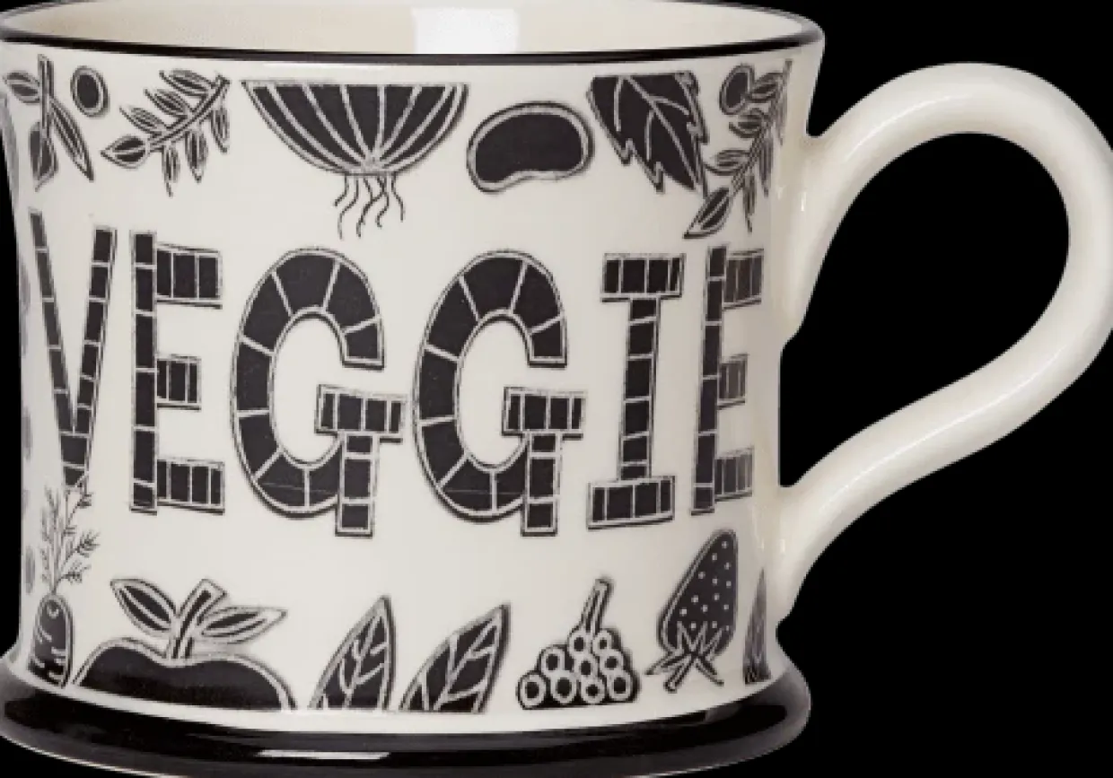 Trust Me I'M Veggie Mug By Moorland Pottery