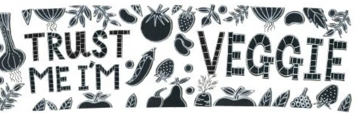 Trust Me I'M Veggie Mug By Moorland Pottery